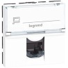 Legrand Aluminium Green Orange Red White RJ45 Telephone Socket Snap-On Mount 0 765 65