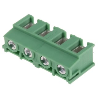 Phoenix Contact PT 2.5/4-7.5-H Series Horizontal PCB Terminal Block, 4 Contacts, 7.5 mm Pitch, 800 V, 17.5 A 1988121