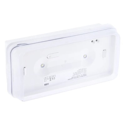 RS PRO LED Emergency Lighting Wall Bulkhead 2 x 0.5 W 240V IP65 110lm 3h Lifespan 146-8981