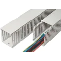 SES Sterling Cable Trunking GN-HF-A6/4 Grey Open Slot W100mm x D80 mm L2 m ABS Polycarbonate W100mm