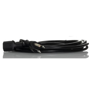 RS PRO IEC C13 to BS1363 Power Cord 5 m Black PVC 250V 10A BS1363