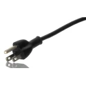 RS PRO IEC C13 to BS1363 Power Cord 5 m Black PVC 250V 10A BS1363