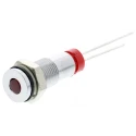 RS PRO Red Panel Mount Indicator, 2V dc, 20mA, IP67 Flush Bezel Silver, Length 15.9mm, Model IP67