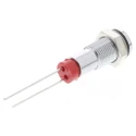 RS PRO Red Panel Mount Indicator, 2V dc, 20mA, IP67 Flush Bezel Silver, Length 15.9mm, Model IP67