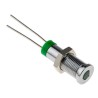 RS PRO Green Panel Mount Indicator 2V DC 20mA IP67 Flush Chrome Bezel IP67