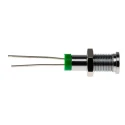 RS PRO Green Panel Mount Indicator 2V DC 20mA IP67 Flush Chrome Bezel IP67