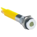 RS PRO Yellow Panel Mount Indicator 2V DC 20mA IP67 Flush Bezel 700-1555