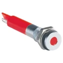 RS PRO Red Panel Mount Indicator, 12V DC, 20mA, Solder Tab Termination, IP67, Flush Bezel 700-1561