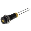 RS PRO Yellow Panel Mount Indicator, 2V DC, 20mA, IP67 Rated, Flush Bezel 700-1606
