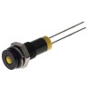 RS PRO Yellow Panel Mount Indicator, 2V DC, 20mA, IP67 Rated, Flush Bezel 700-1606