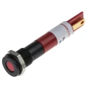 RS PRO Red Panel Mount Indicator 12V DC 20mA Solder Tab Termination Flush Bezel IP67 700-1612