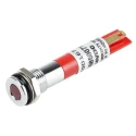 RS PRO Red Panel Mount Indicator 24V DC 20mA Solder Tab Termination IP67 Flush Bezel 700-1675