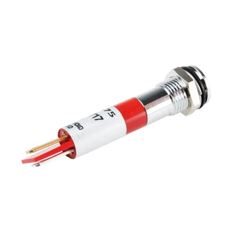 RS PRO Red Panel Mount Indicator 24V DC 20mA Solder Tab Termination IP67 Flush Bezel 700-1675