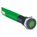 RS PRO Green Panel Mount Indicator 12V dc 20mA IP67 Flush Bezel 6mm Mount Hole 27mm Length 700-1615