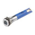 RS PRO Blue Panel Mount Indicator 24V DC 20mA Silver Flush Bezel IP67 700-1681