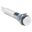 RS PRO White Panel Mount Indicator 24V DC 20mA Solder Tab IP67 Flush Bezel 700-1690