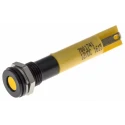 RS PRO Yellow Panel Mount Indicator 12V DC 20mA Solder Tab Termination IP67 Flush Bezel 700-1741