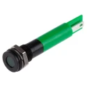 RS PRO Green Panel Mount Indicator 24V DC 20mA Solder Tab Termination IP67 Flush Bezel 700-1750