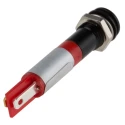 RS PRO Red Panel Mount Indicator 220V AC 20mA Solder Tab IP67 Flush 700-1760