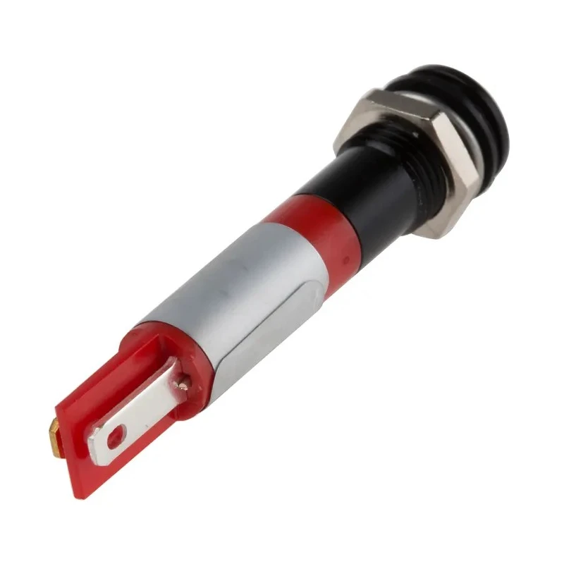RS PRO Red Panel Mount Indicator 220V AC 20mA Solder Tab IP67 Flush 700-1760