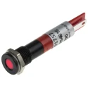 RS PRO Red Panel Mount Indicator 24V DC 20mA Solder Tab Termination IP67 Flush Bezel 700-1757