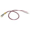 RS PRO Yellow Panel Mount Indicator 24V DC 20mA Lead Wire Termination IP67 Flush Bezel 700-1836