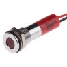 RS PRO Red Panel Mount Indicator 12V DC 20mA Lead Wire Termination IP67 Flush Bezel 700-1906