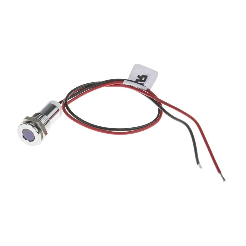 RS PRO White Panel Mount Indicator 2V DC 20mA Lead Wire Termination IP67 Flush Bezel 700-1902