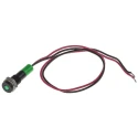 RS PRO Green Panel Mount Indicator 24V DC 20mA Lead Wire Termination IP67 Flush Bezel 700-1877