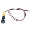 RS PRO Yellow Panel Mount Indicator, 24V dc, 20mA, Lead Wire Termination, IP67, Flush 700-2006