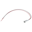 RS PRO White Panel Mount Indicator 24V DC 20mA Lead Wire Termination IP67 Flush Bezel 700-1833