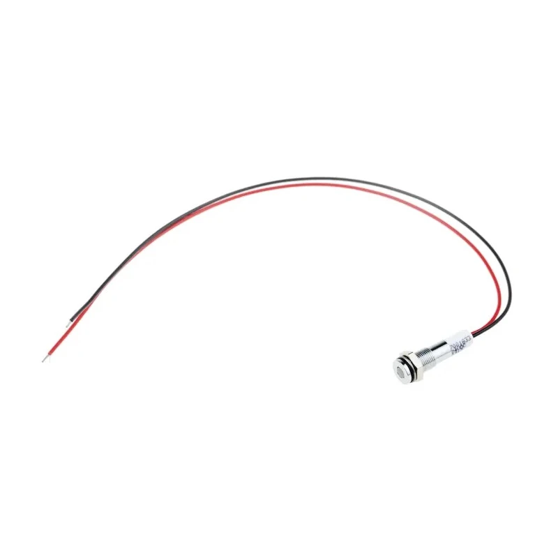 RS PRO White Panel Mount Indicator 24V DC 20mA Lead Wire Termination IP67 Flush Bezel 700-1833