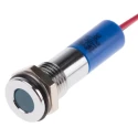 RS PRO Blue Panel Mount Indicator 220V AC 20mA Lead Wire Termination IP67 Flush Bezel 700-1959
