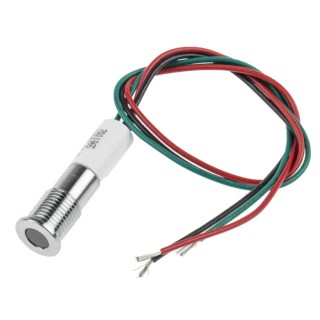 RS PRO LED Panel Mount Indicator 8 mm Lead Wire Termination IP67 700-1965