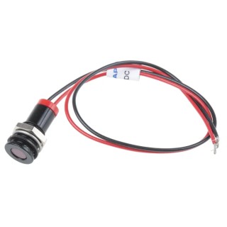 RS PRO Red Panel Mount Indicator 2V DC 20mA Lead Wire Termination IP67 Flush Bezel 700-1968