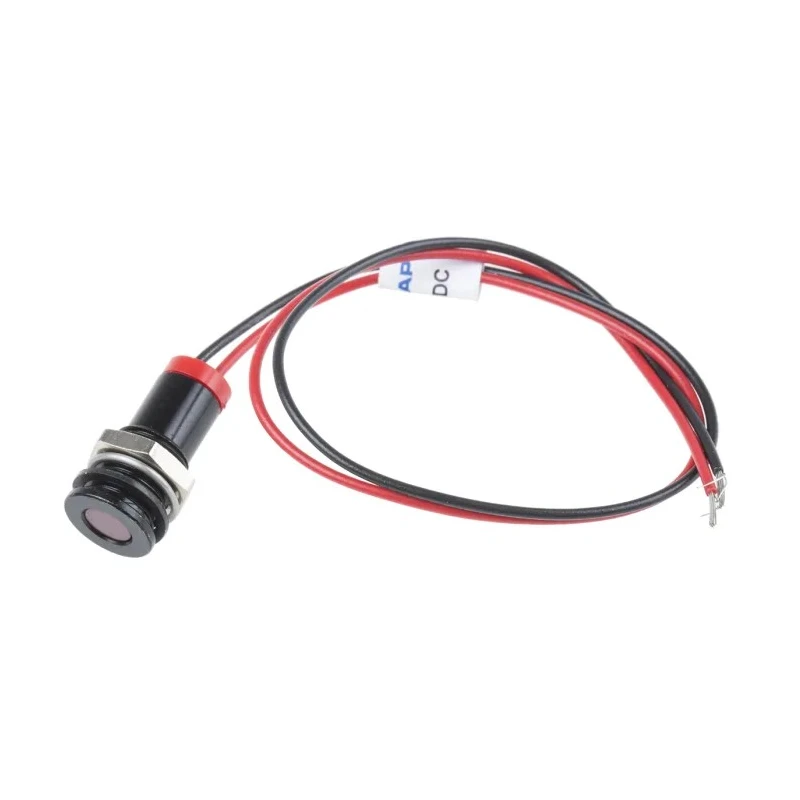 RS PRO Red Panel Mount Indicator 2V DC 20mA Lead Wire Termination IP67 Flush Bezel 700-1968