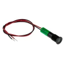 RS PRO Green Panel Mount Indicator 220V AC 20mA Lead Wire Termination IP67 Flush Bezel 700-2016