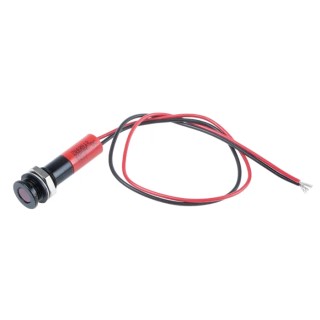 RS PRO Red Panel Mount Indicator 220V ac 20mA Lead Wire Termination IP67 Flush 700-2012