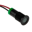 RS PRO Green Panel Mount Indicator 2V DC 20mA Lead Wire Termination IP67 Flush Bezel 700-1962