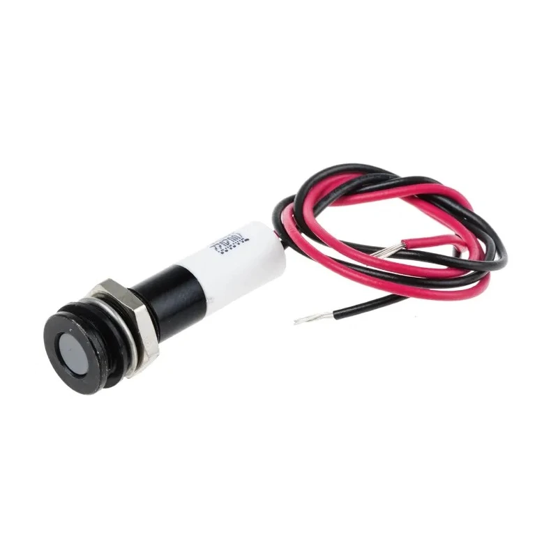 RS PRO White Panel Mount Indicator 220V AC 20mA Lead Wire Termination IP67 Flush 700-2022