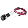 RS PRO White Panel Mount Indicator 220V AC 20mA Lead Wire Termination IP67 Flush 700-2022