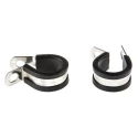 JCS Hi-Torque 19 mm ID Black Rubber Coated 304 Stainless Steel P-Clip PCSR19RS