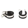 JCS Hi-Torque 19 mm ID Black Rubber Coated 304 Stainless Steel P-Clip PCSR19RS