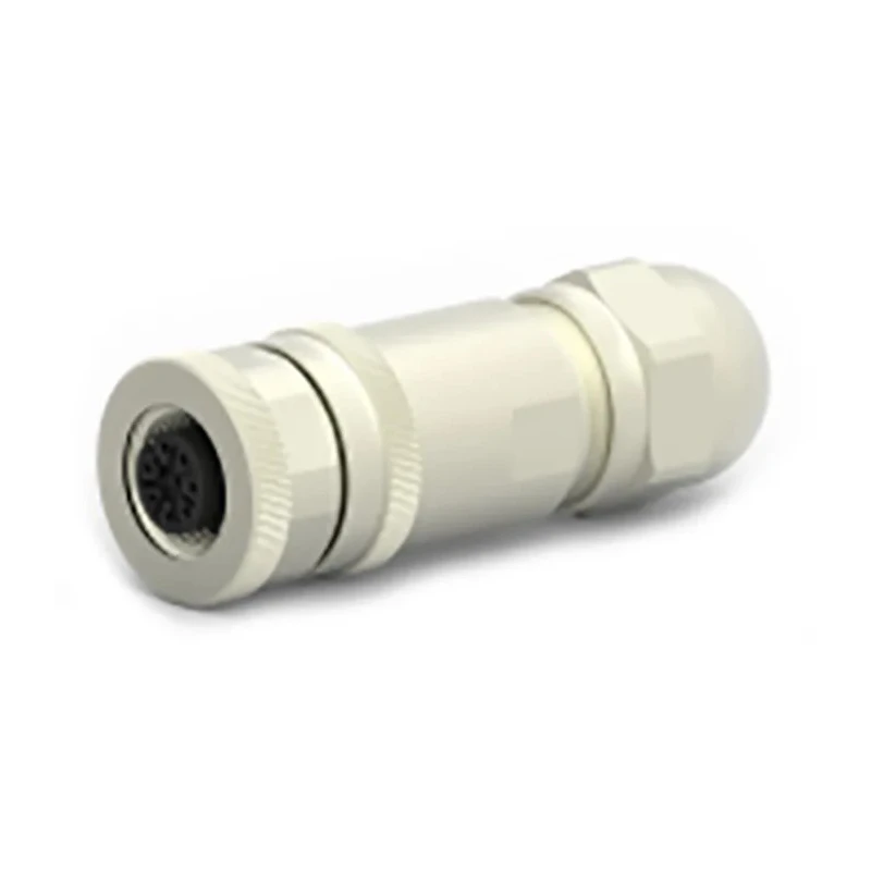 TE Connectivity Circular Connector, Cable Mount, 8 Contacts, Female Plug, M12 Connector, IP67, 30V, 2A T4110012081-000