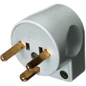 LK 10A 250V Denmark Mains Plug Grey Cable Clamp 210A5251