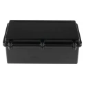 RS PRO Black Black Lid Die Cast Aluminium Shielded Enclosure, IP67, 100 mm x 274 mm x 173 mm IP67