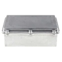 RS PRO Silver Silver Lid Die Cast Aluminium Shielded Enclosure IP67, 100 mm x 274 mm x 173 mm IP67