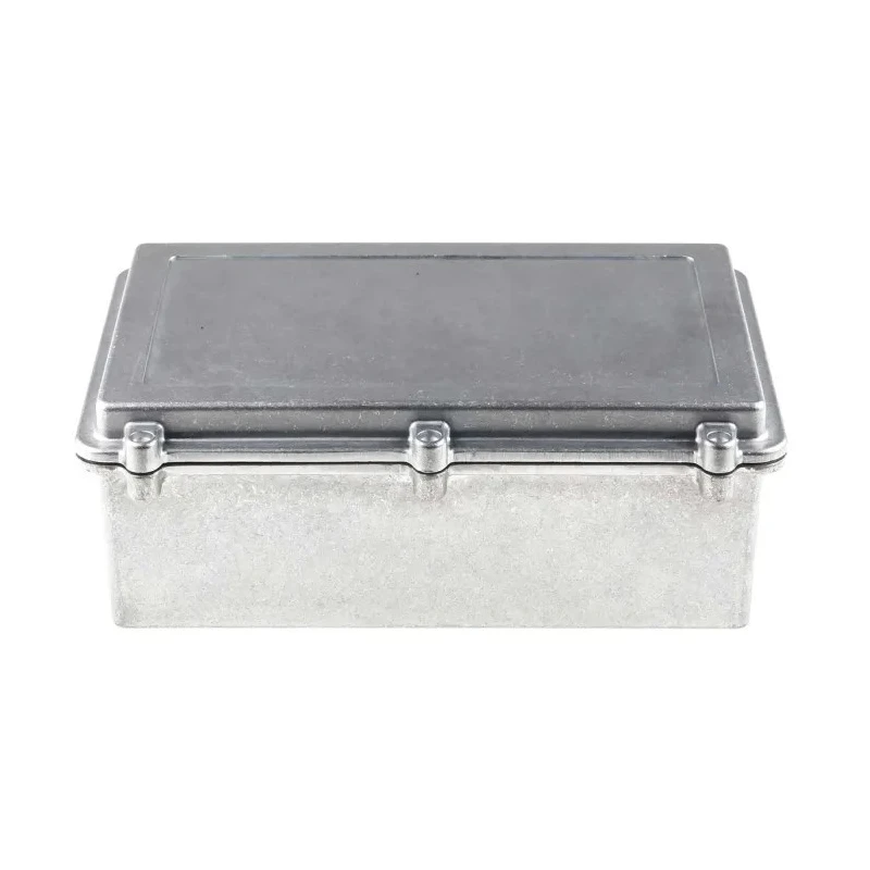 RS PRO Silver Silver Lid Die Cast Aluminium Shielded Enclosure IP67, 100 mm x 274 mm x 173 mm IP67