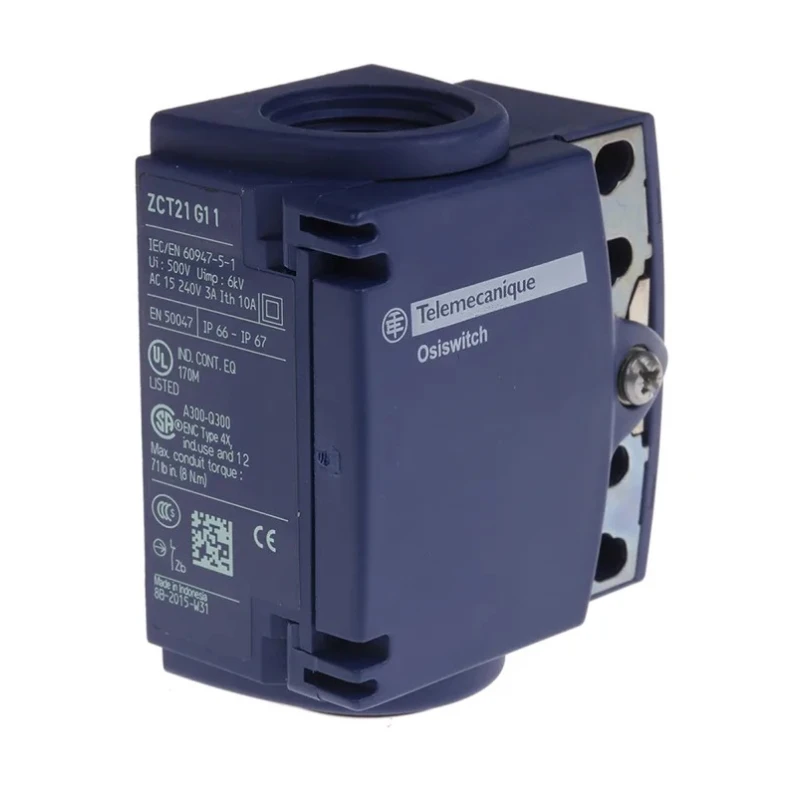 Telemecanique Sensors OsiSense XC Series Roller Lever Limit Switch, SPDT, IP67 IP66, Plastic Housing, 240V AC, 1.5A ZCT21G11