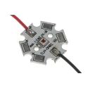 Intelligent LED Solutions LED Array 1-LEDs Red Current 1A Radiant Flux 250mW 20mm Diameter IHH-OM01-FRED-SC221-WIR200.